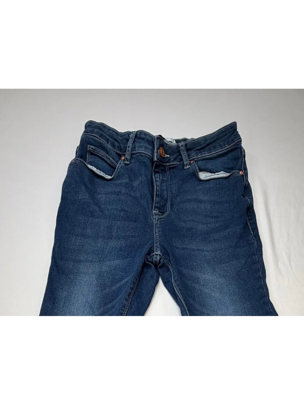 Asos Design Men's Skinny Jeans Slim Fit Dark Wash Stretch Mid-Rise Size 28 Blue